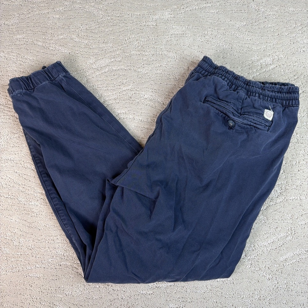 Men's‎ Marine Layer XL Slim Straight Stretch Beach Jogger Blue Elastic Waist